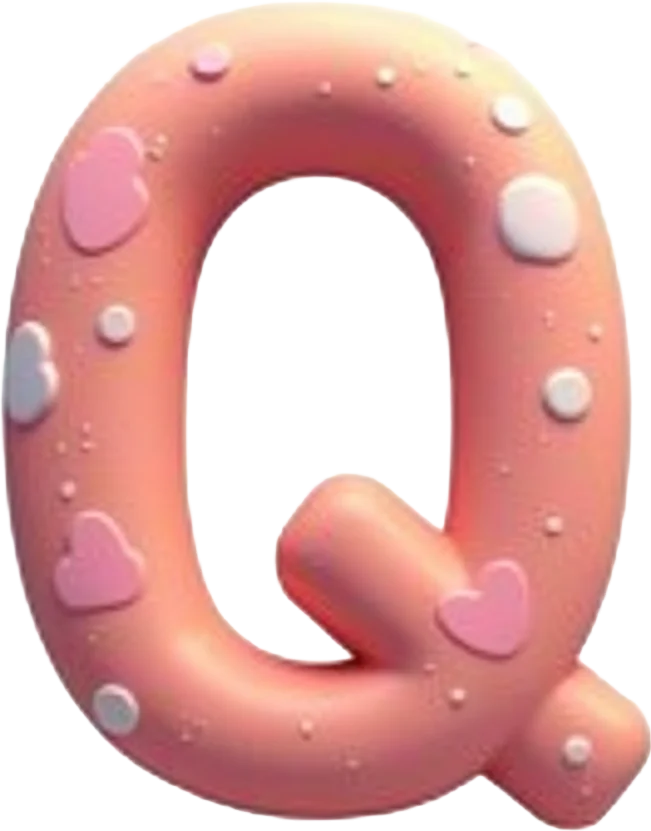 Cute and Colorful Letter Q